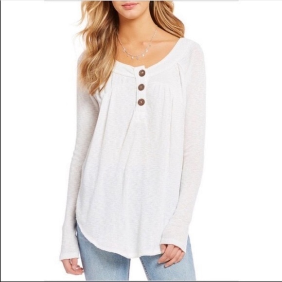 We The Free Womens Must Have Henley Thermal top M - Picture 1 of 7